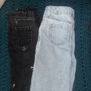 Cat & Jack Light Blue and Black Kids Jeans